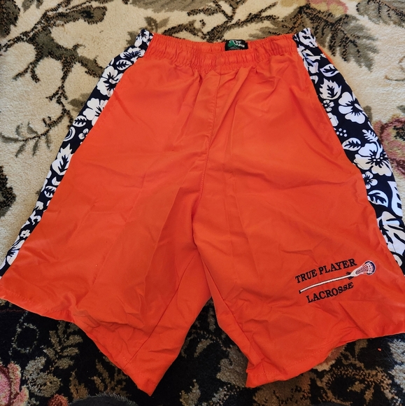 Men's Orange Shorts - Picture 2 of 9
